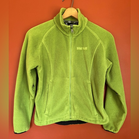 Marmot Jackets & Blazers - Marmot Lime Green Full-Zip Fleece